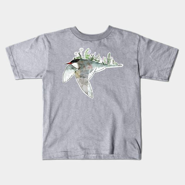 Arctic Tern Kids T-Shirt by KatherineBlowerDesigns